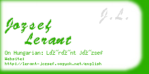 jozsef lerant business card